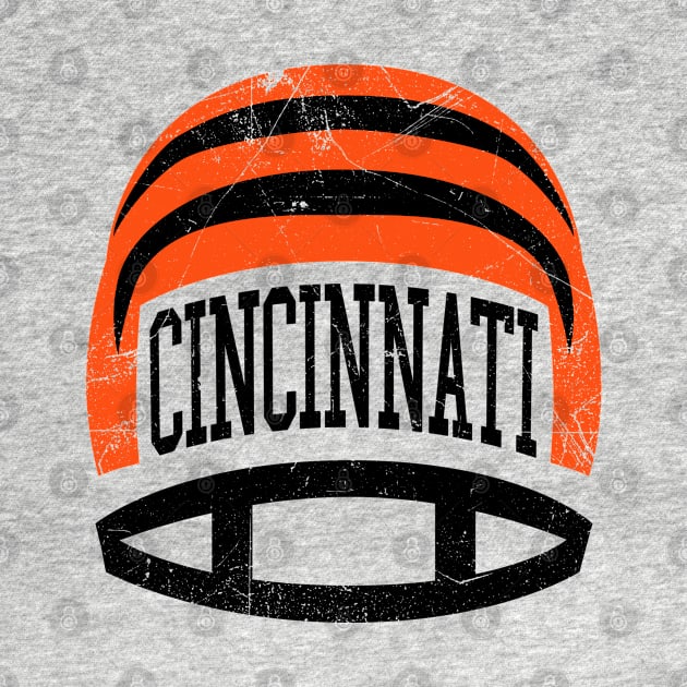 Cincinnati Retro Helmet - White by KFig21